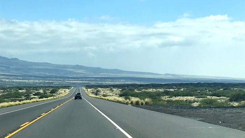 The blue sky / vog transition barrier.